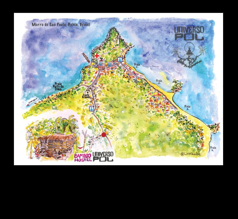 Universo Pol Bamboo Hostel Morro de São Paulo Εξωτερικό φωτογραφία